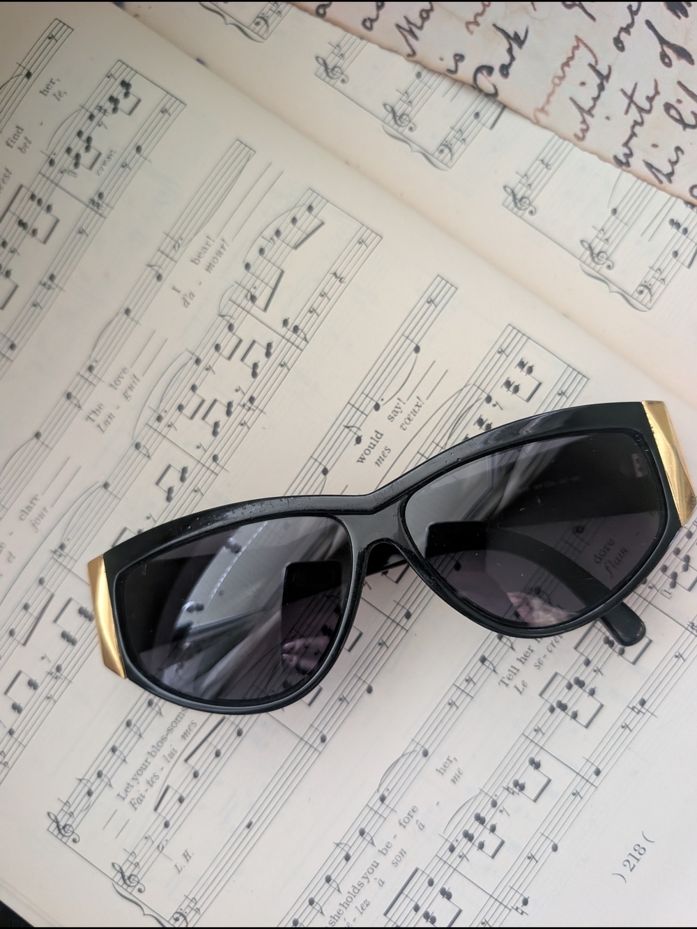 Vintage 90s Versace Black Sunglasses with Gold Accents - Picture 6 of 14
